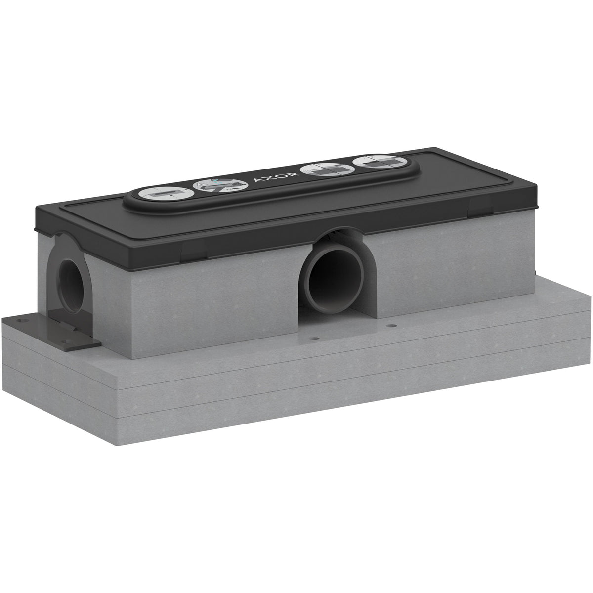 סט בסיס סמוי של תעלת ניקוז אקסור 01006180 AXOR uBox Universal Base