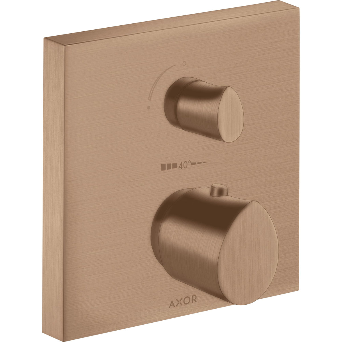 אינטרפוץ 4 דרך אקסור  AXOR Starck Organic Thermostat for concealed installation with shut-off/ diverter valve