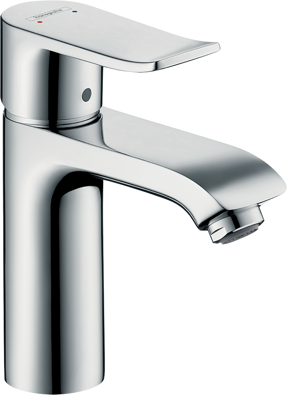 ברז כיור ללא מערכת ניקוז הנס גרואה Hansgrohe Metris Single lever basin mixer 110 LowFlow without waste set