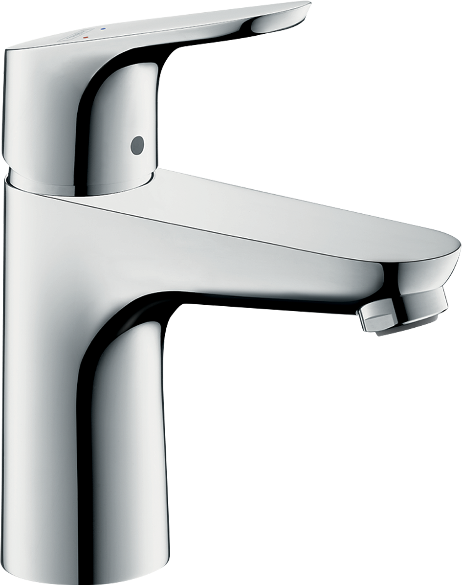 ברז כיור ללא מערכת ניקוז הנס גרואה Hansgrohe Focus Single lever basin mixer 100 without waste set