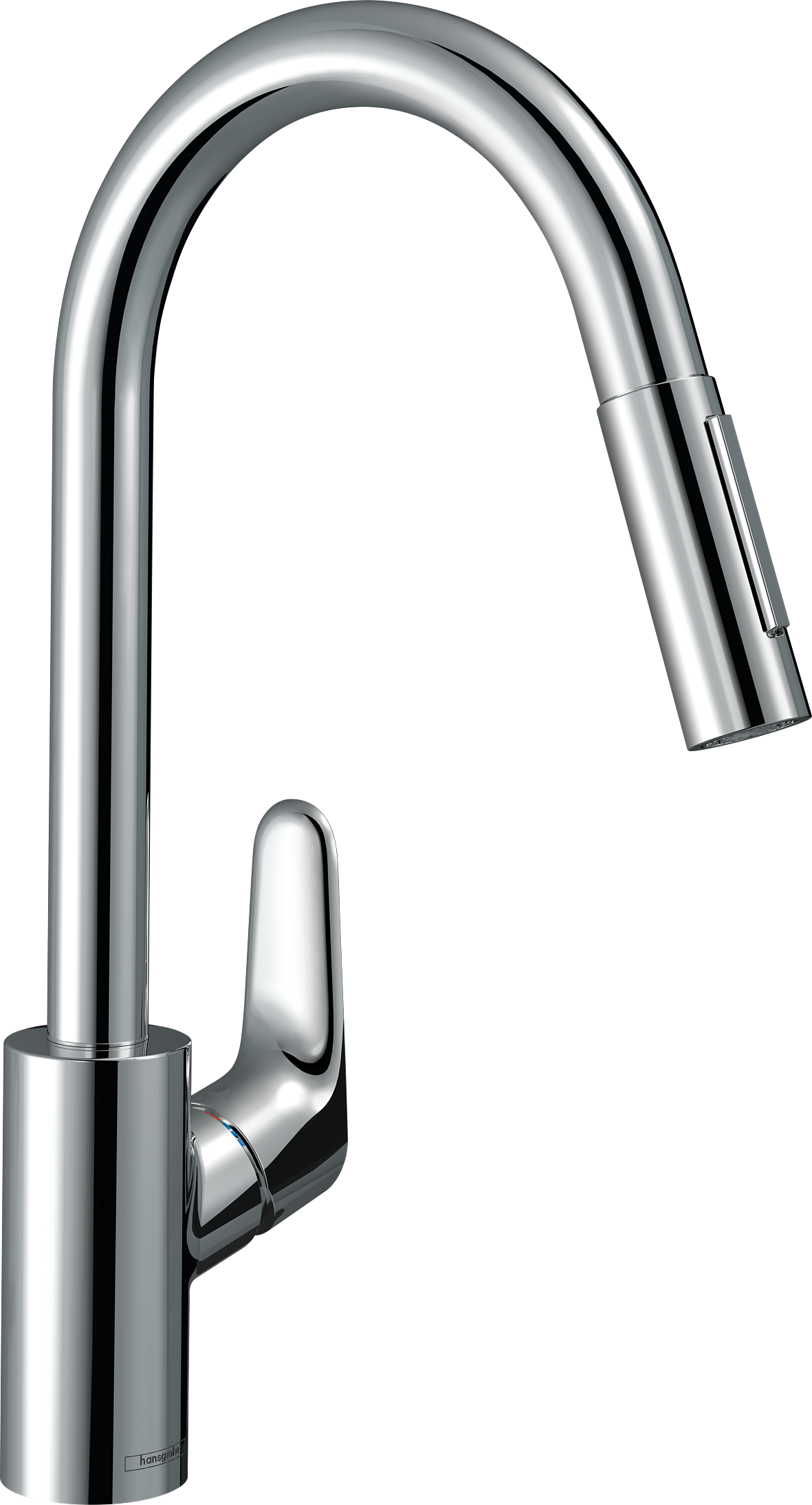 ברז מטבח נשלף 2 מצבי זרימה הנס גרואה Hansgrohe Focus M41 Single lever kitchen mixer 240, EcoSmart, pull-out spray, 2jet