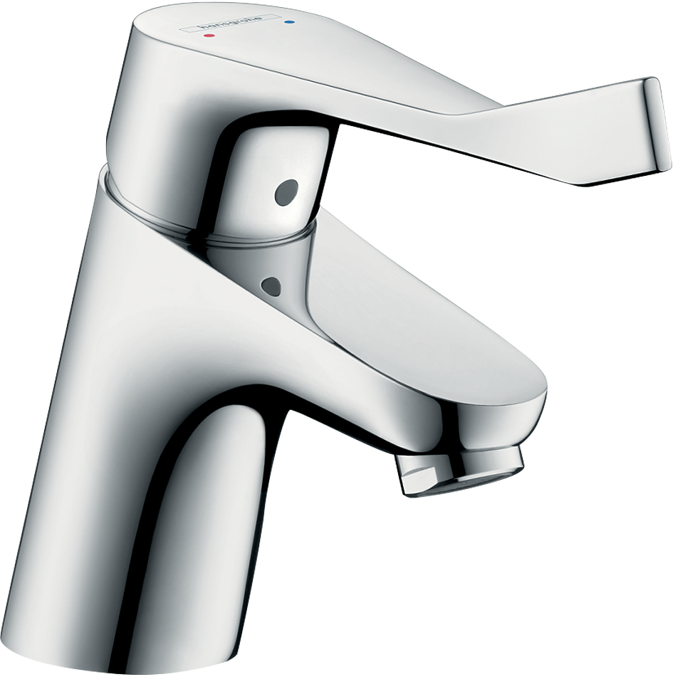Focus Single lever basin mixer 70 with extra long handle without waste set