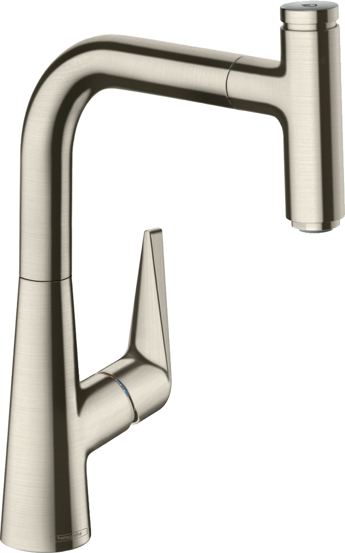 Talis Select M51 Single lever kitchen mixer 220, pull-out spout, 1jet
