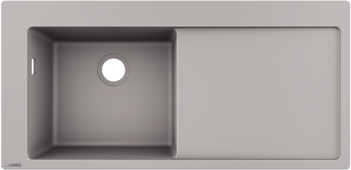 כיור מטבח הנס גרואה Hansgrohe S51 S5110-F450 Built-in sink 450 with drainboard right