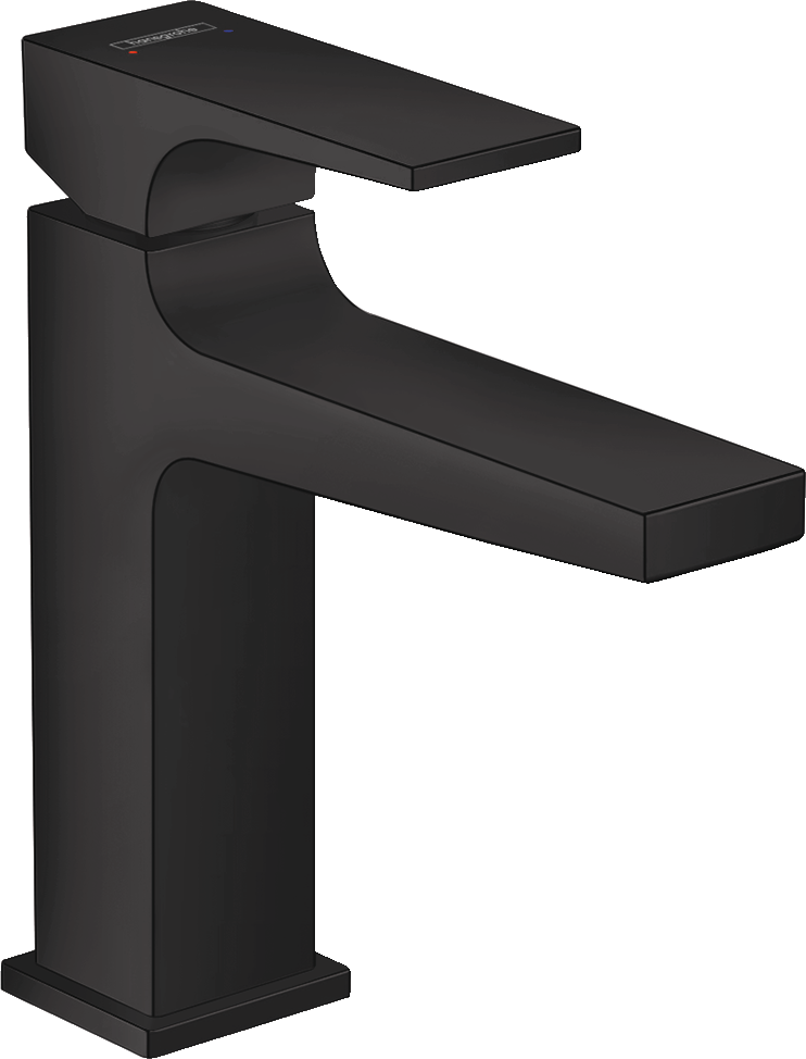 metropol-single-lever-basin-mixer-with-lever-handle-and-push-open-waste-setMatt Black32507670