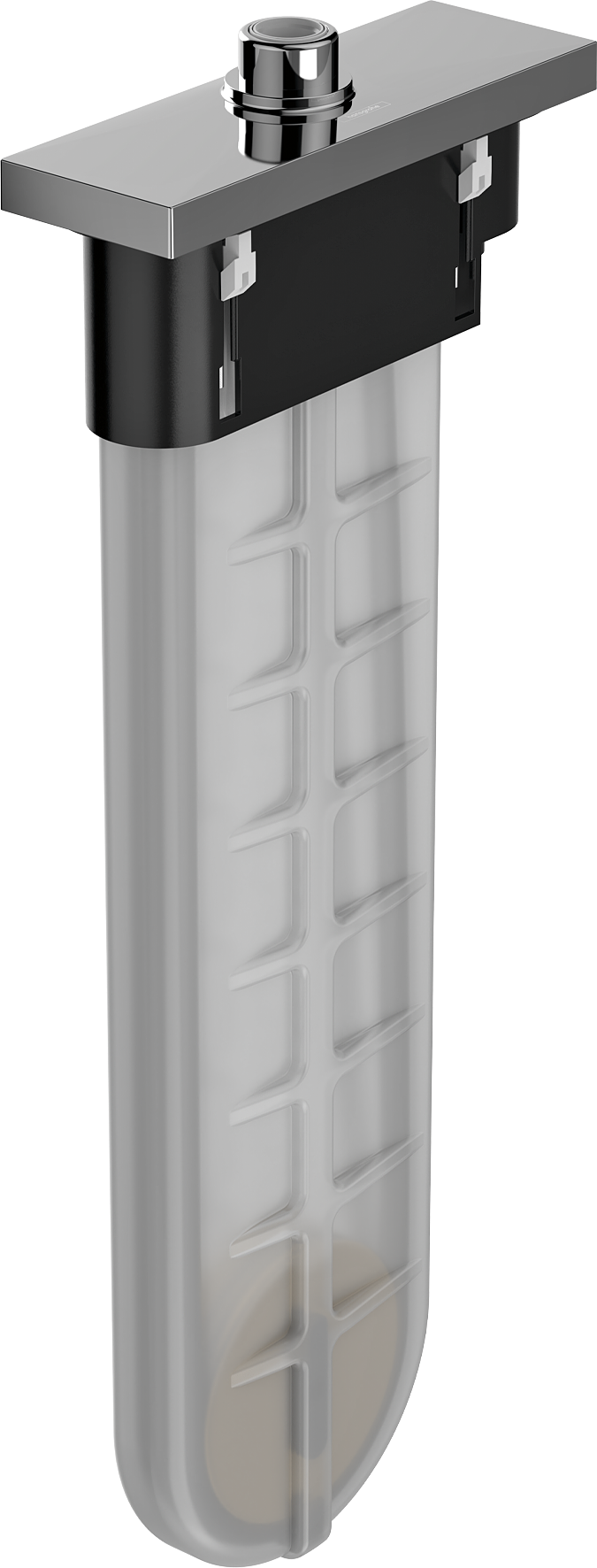 חלק חיצוני למערכת SBOX מרובעת עבור צינור נשלף מדופן האמבטיה, דרוש גוף פנימי 13560180, גימור כרוםsBox Finish set square