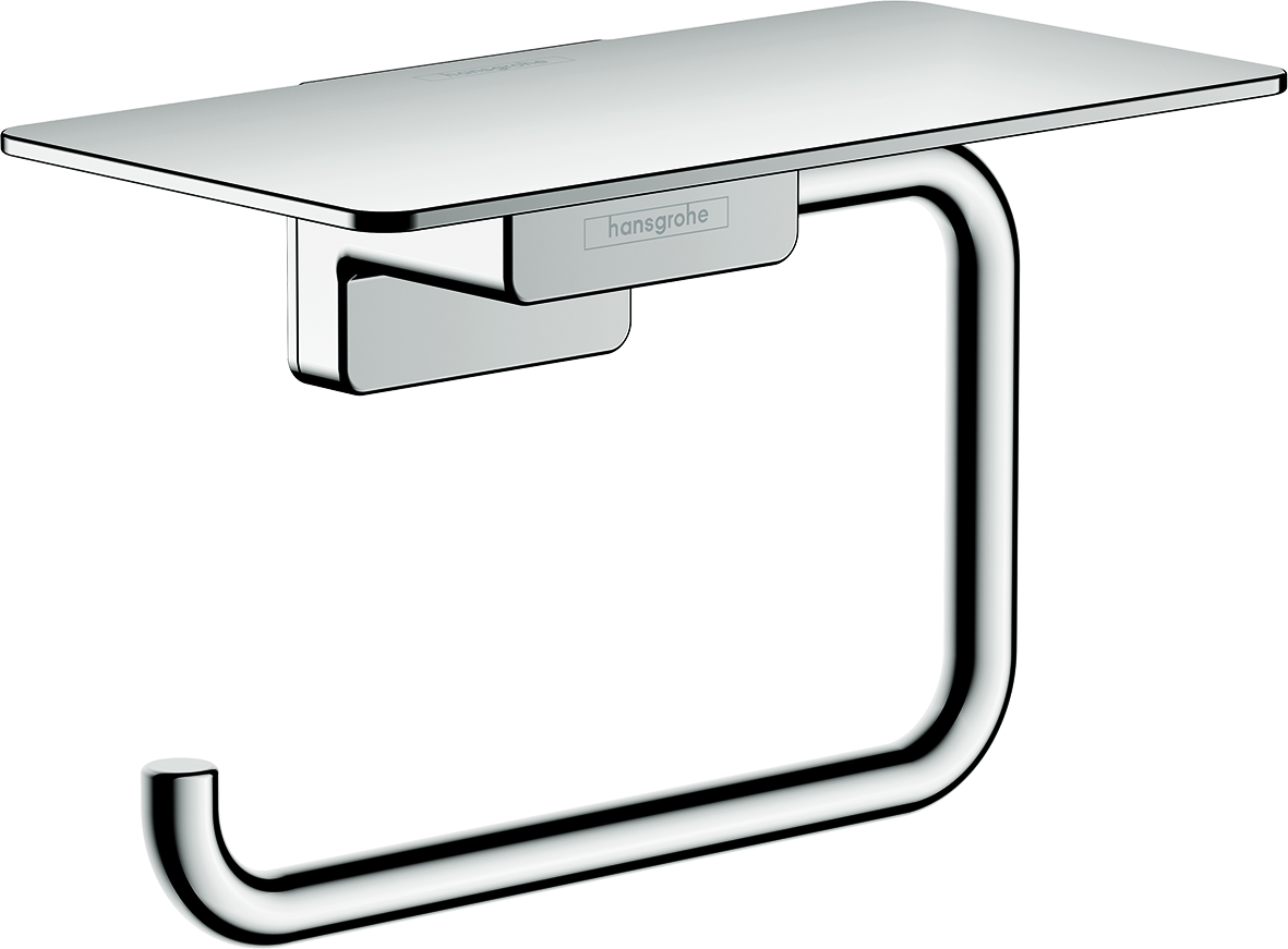 מחזיק לנייר טואלט עם מדף AddstoriesAddStoris Q Toilet paper holder with shelf