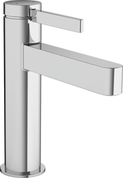 Finoris Single lever basin mixer 110 with push-open waste set