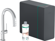 ברז קר/סודה למטבח עם פייה נשלפת Aqittura M91 SodaSystem 210, pull-out spout, 1jet, sBox