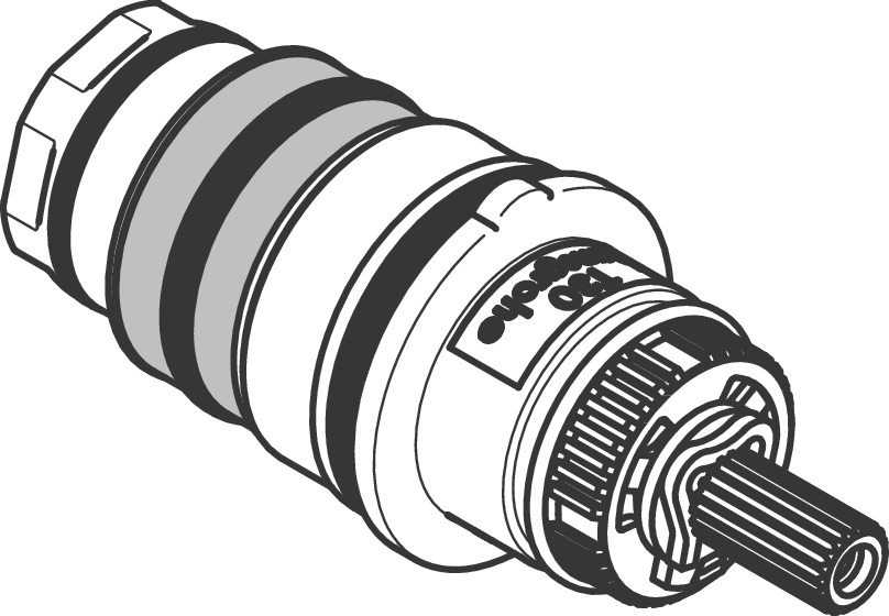 מחסנית תרמוסטטית הנס גרואה Hansgrohe Thermostat cartridge for swapped supply