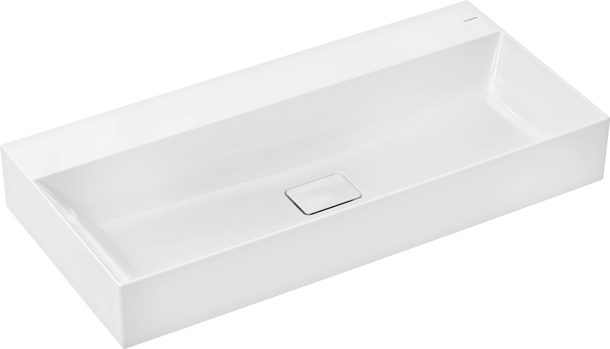 Xevolos E Wash basin 1000/480 without tap hole and overflow, SmartClean