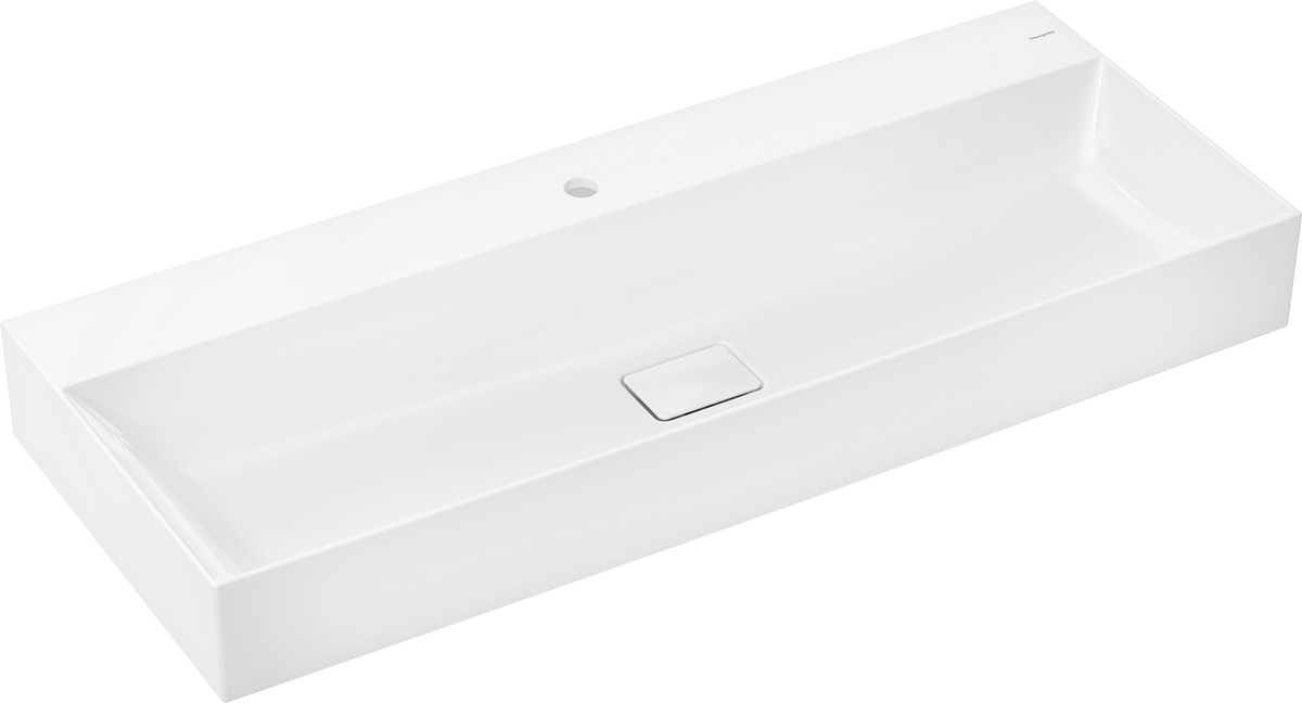 Xevolos E Wash basin 1200/480 with tap hole without overflow, SmartClean