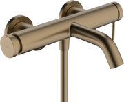 Hansgrohe Tecturis S Single lever bath mixer for exposed installation Brushed Bronze 73422140