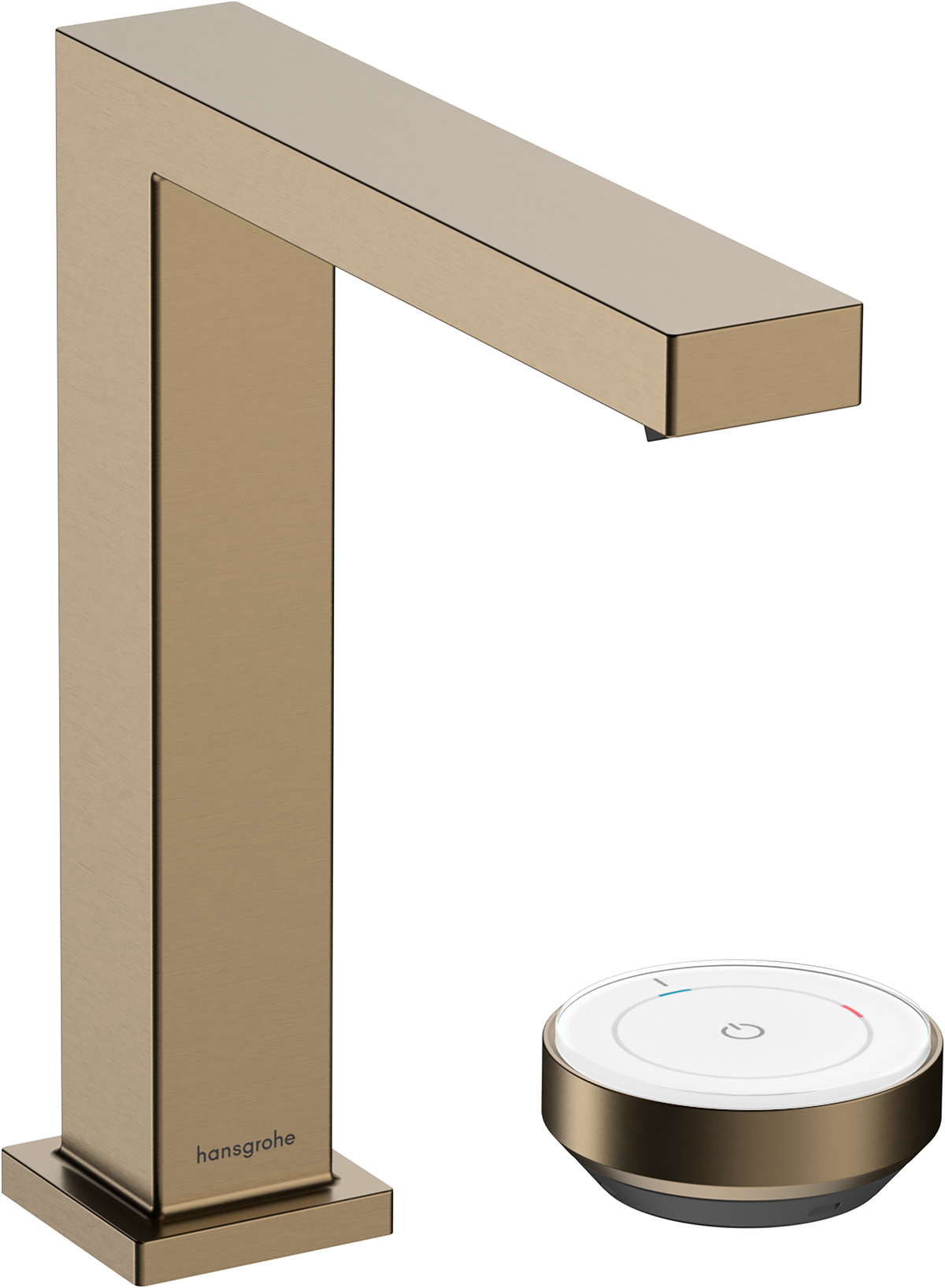 Hansgrohe Tecturis E 2-hole basin mixer 150 CoolStart EcoSmart+ with waste set Brushed Bronze 73053140
