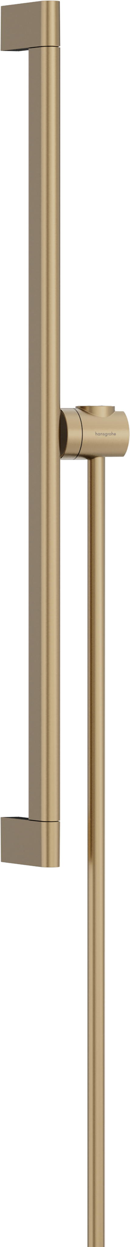 Hansgrohe Unica Shower bar S Puro 65 cm with easy slide hand shower holder and Isiflex shower hose 160 cm Brushed Bronze 24402140
