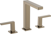 Hansgrohe Tecturis E 3-hole basin mixer 150 EcoSmart+ with push-open waste set Brushed Bronze 73030140