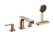 Hansgrohe Vivenis 4-hole rim mounted bath mixer with sBox Brushed Bronze 75444140