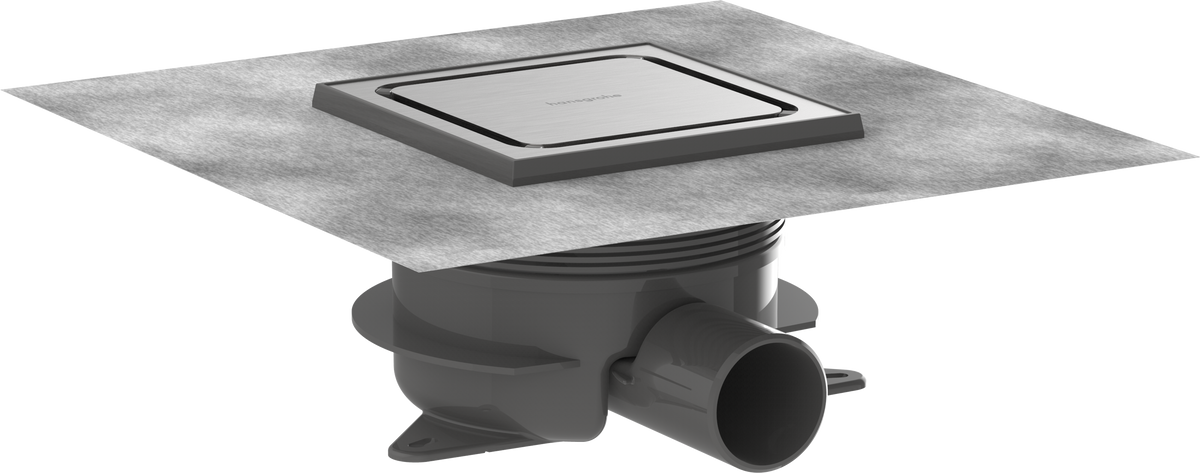 ניקוז נקודתי הנס גרואה Hansgrohe RainDrain Spot Plus Complete set point drain 150/150 with height adjustable frame