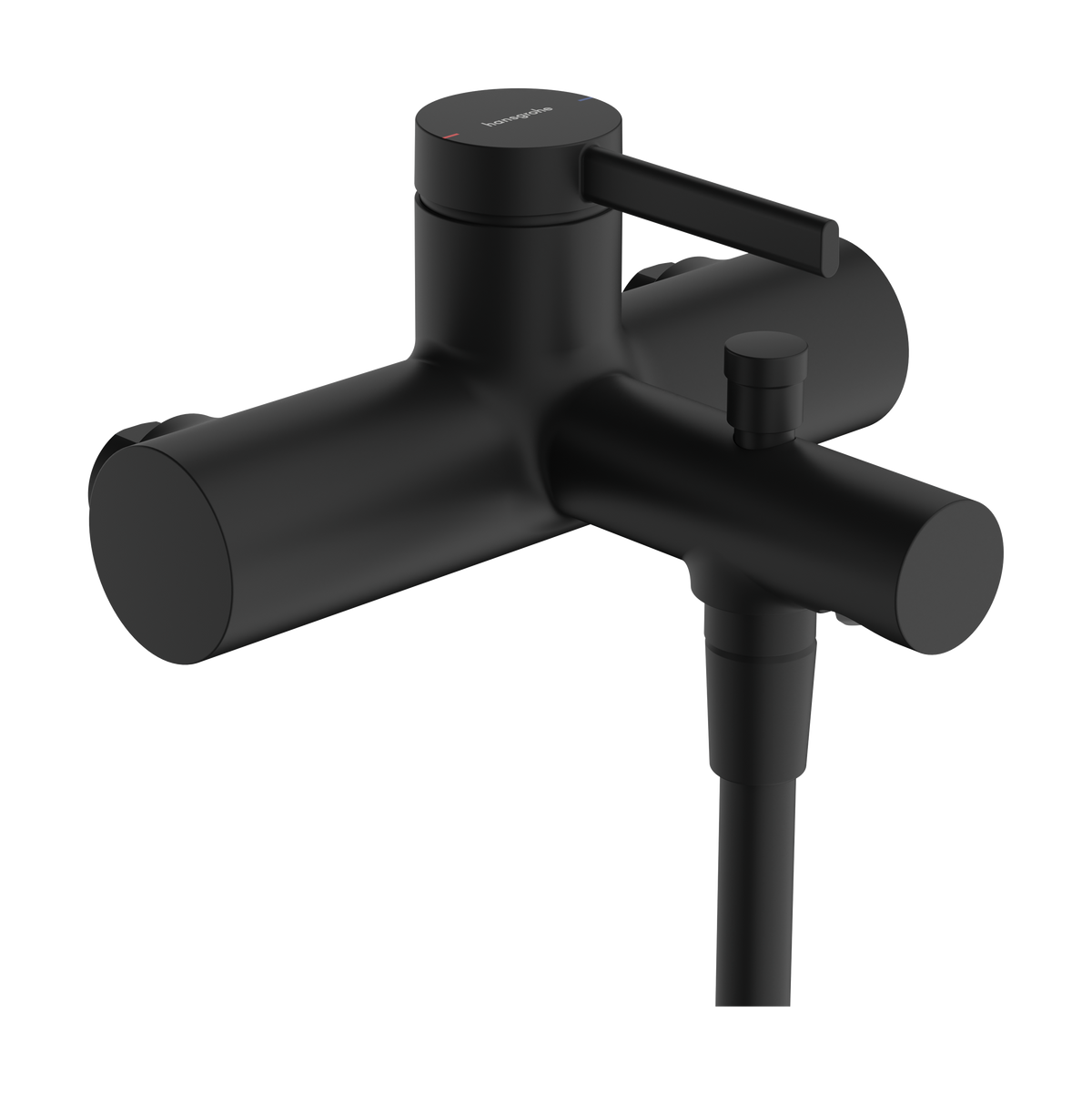 Hansgrohe Zesis S Single lever bath mixer for exposed installation with centre distance 15,3 cm Matt Black 74421670