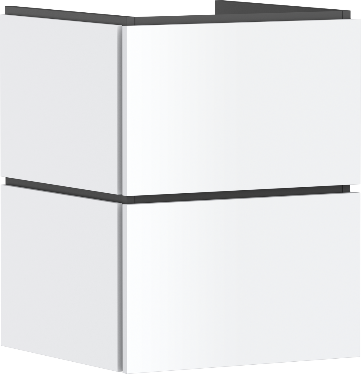 ארון אמבטיה הנס גרואה Hansgrohe Xilesa E Vanity unit 480/470 with 2 drawers PushOpen for handrinse basin