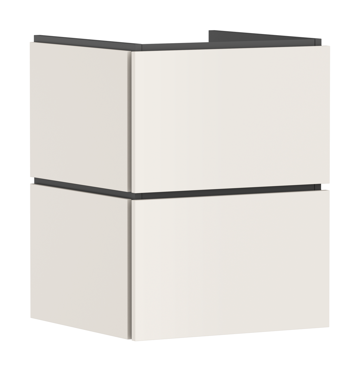 ארון אמבטיה הנס גרואה Hansgrohe Xilesa E Vanity unit 480/470 with 2 drawers PushOpen for handrinse basin