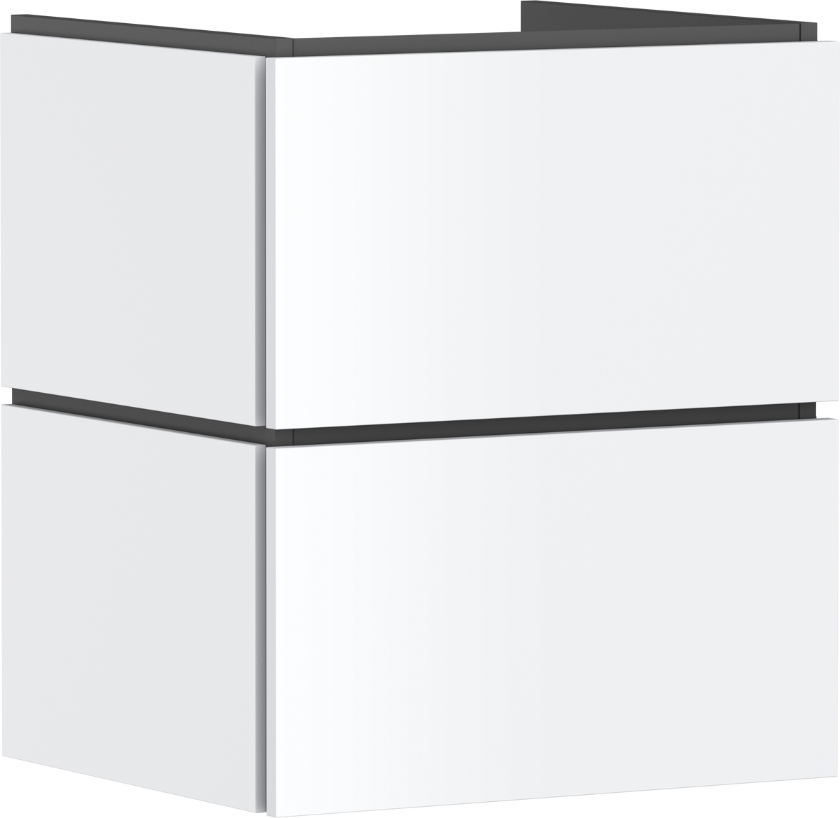 ארון אמבטיה הנס גרואה Hansgrohe Xilesa E Vanity unit 530/470 with 2 drawers PushOpen for wash basin