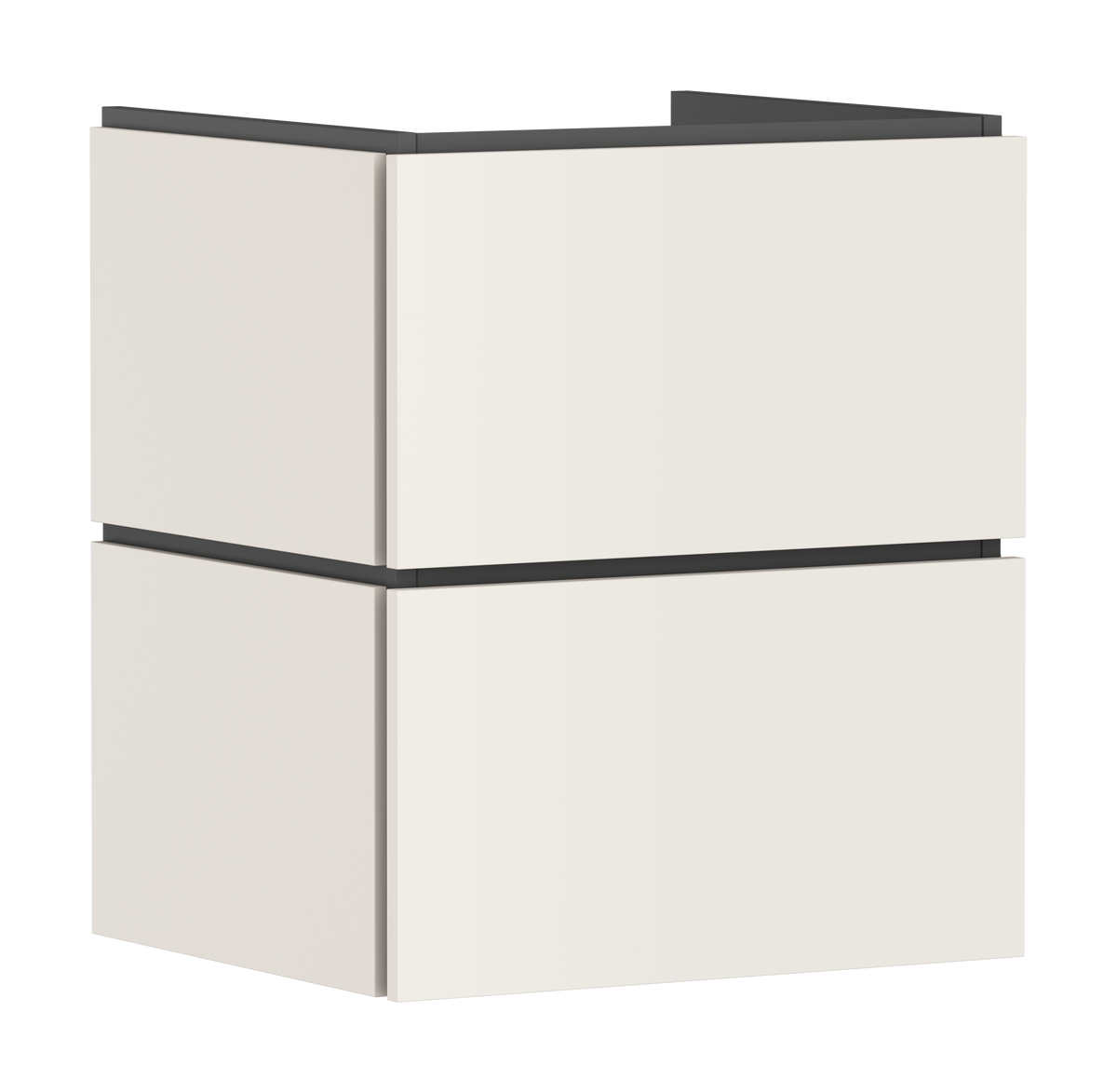 ארון אמבטיה הנס גרואה Hansgrohe Xilesa E Vanity unit 530/470 with 2 drawers PushOpen for wash basin