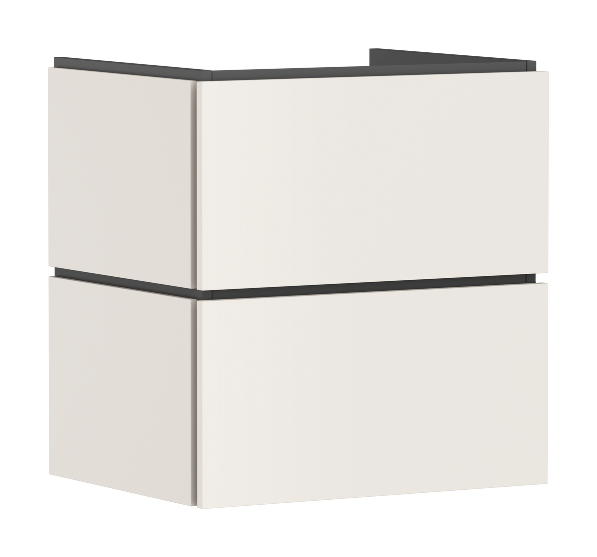 ארון אמבטיה הנס גרואה Hansgrohe Xilesa E Vanity unit 580/470 with 2 drawers PushOpen for wash basin