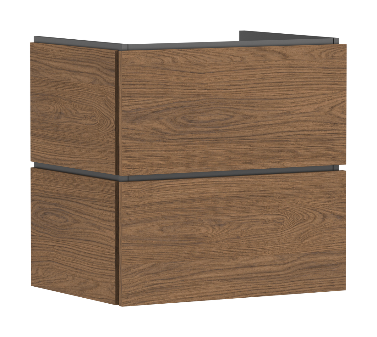 ארון אמבטיה הנס גרואה Hansgrohe Xilesa E Vanity unit 630/470 with 2 drawers PushOpen for wash basin