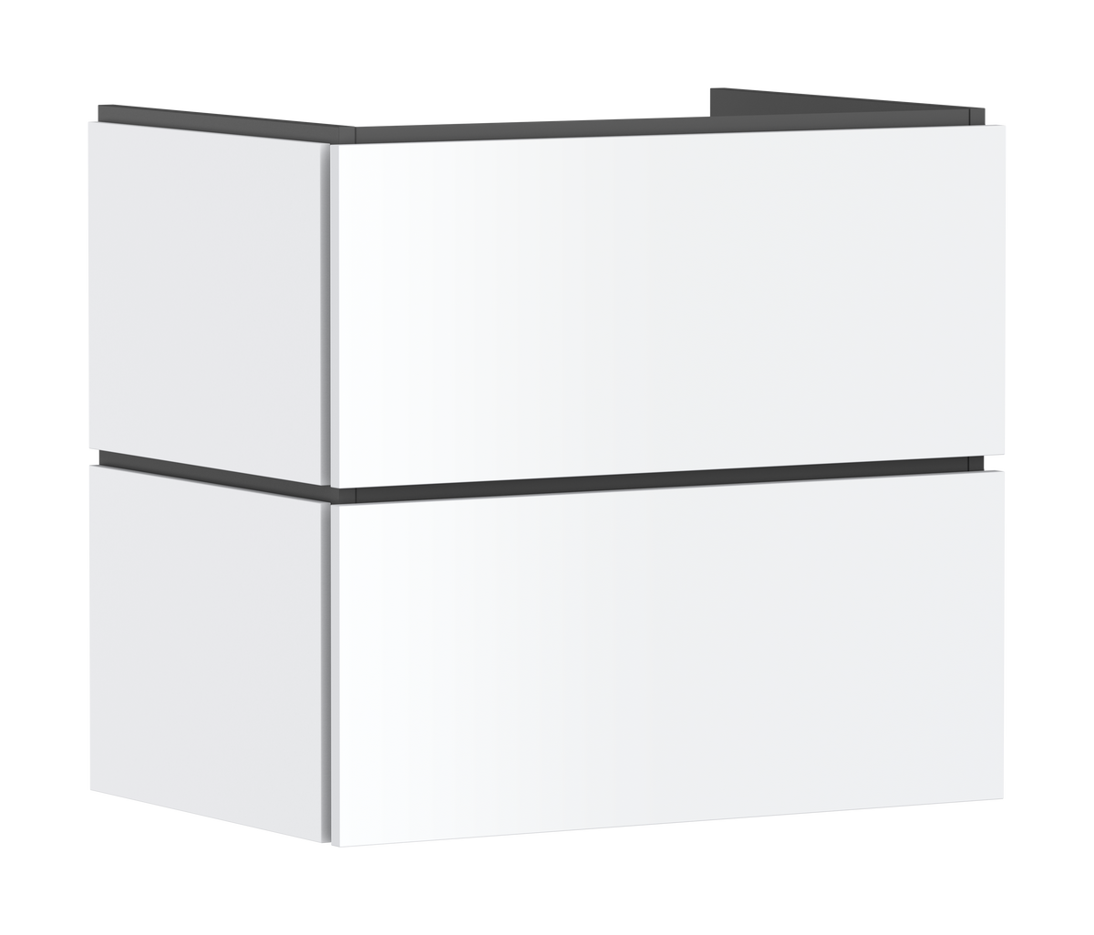 ארון אמבטיה הנס גרואה Hansgrohe Xilesa E Vanity unit 680/470 with 2 drawers PushOpen for wash basin