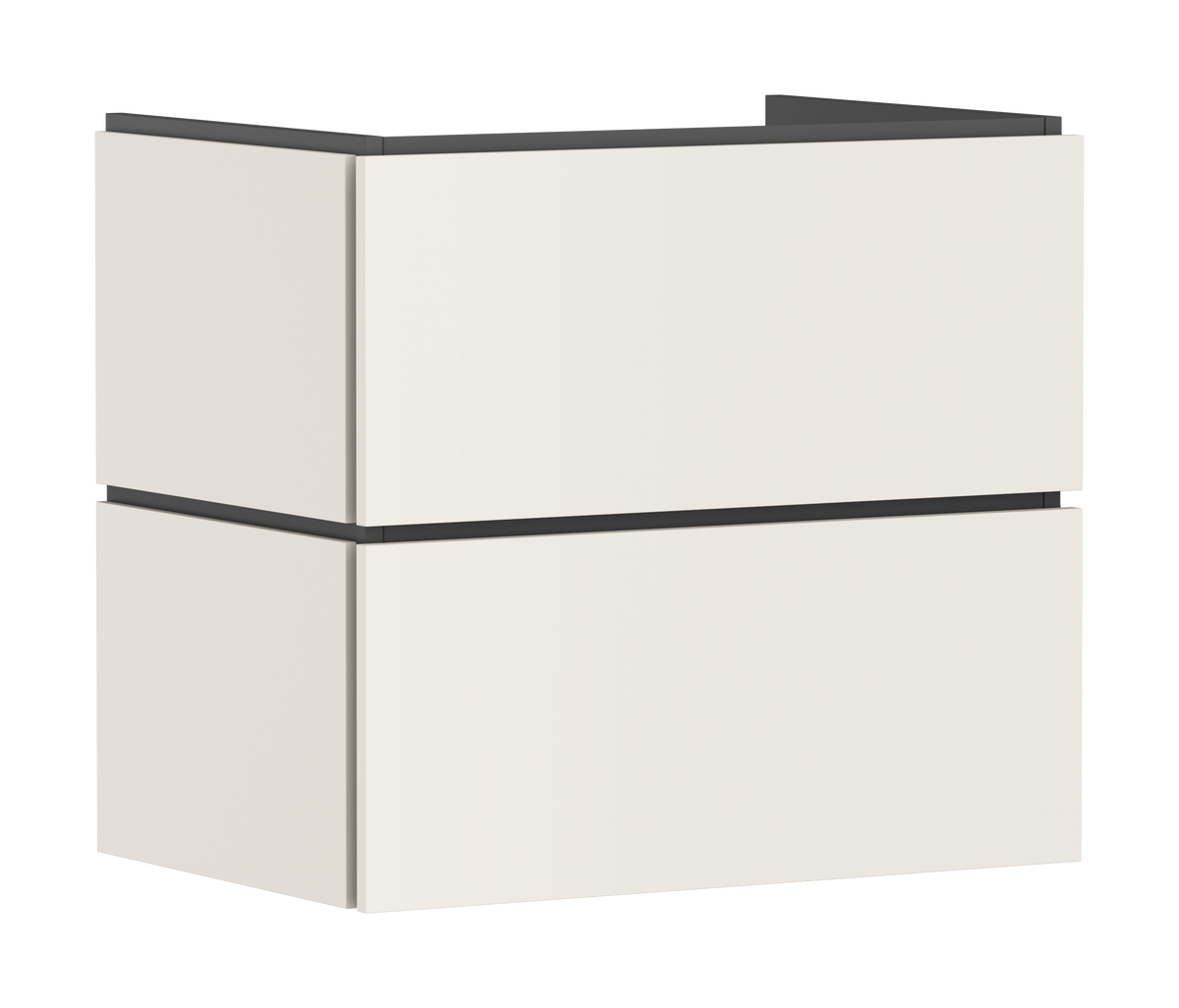 ארון אמבטיה הנס גרואה Hansgrohe Xilesa E Vanity unit 680/470 with 2 drawers PushOpen for wash basin