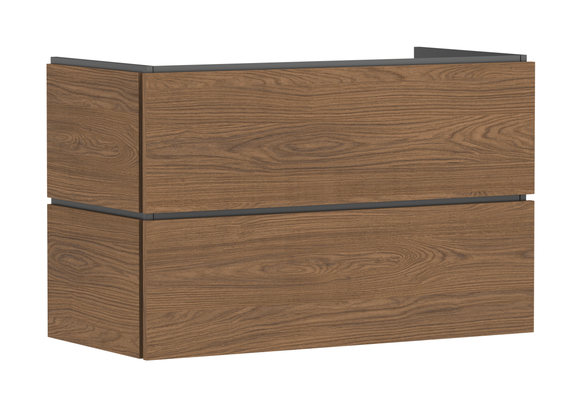 ארון אמבטיה הנס גרואה Hansgrohe Xilesa E Vanity unit 980/470 with 2 drawers PushOpen for wash basin