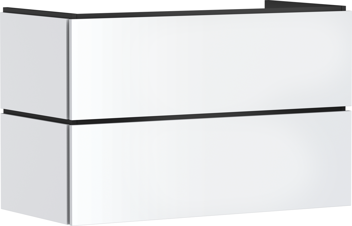 ארון אמבטיה הנס גרואה Hansgrohe Xilesa E Vanity unit 980/470 with 2 drawers PushOpen for wash basin
