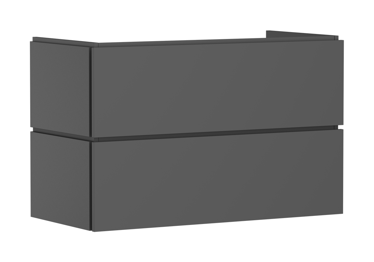ארון אמבטיה הנס גרואה Hansgrohe Xilesa E Vanity unit 980/470 with 2 drawers PushOpen for wash basin