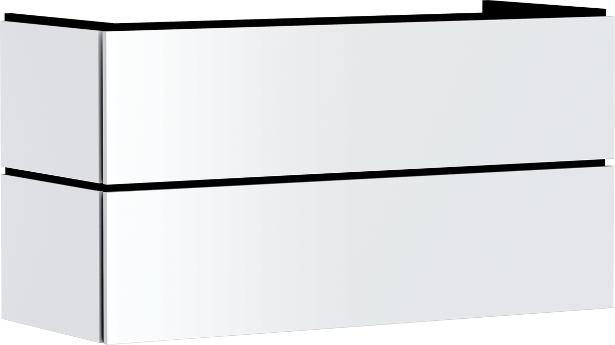 ארון אמבטיה הנס גרואה Hansgrohe Xilesa E Vanity unit 1180/470 with 2 drawers PushOpen for wash basin