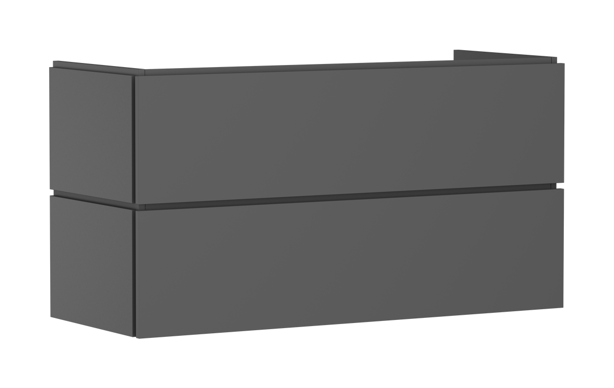 ארון אמבטיה הנס גרואה Hansgrohe Xilesa E Vanity unit 1180/470 with 2 drawers PushOpen for wash basin