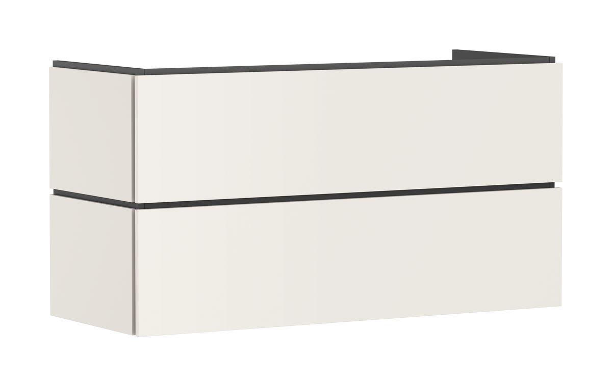 ארון אמבטיה הנס גרואה Hansgrohe Xilesa E Vanity unit 1180/470 with 2 drawers PushOpen for wash basin