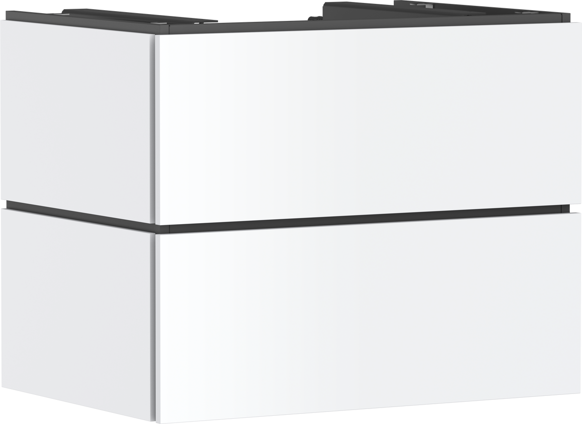 ארון אמבטיה הנס גרואה Hansgrohe Xilesa E Vanity unit 780/550 with 2 drawers PushOpen for console with cutout middle