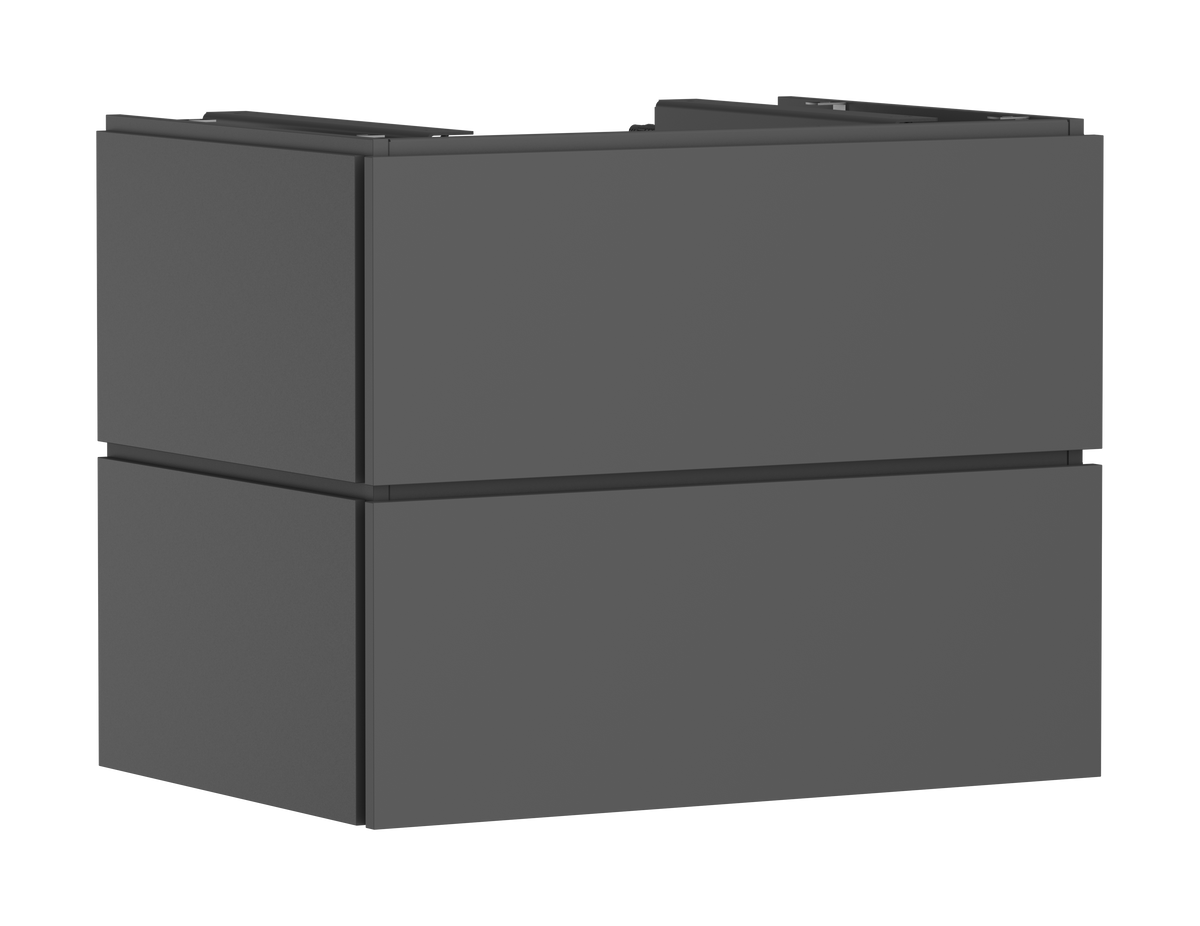 ארון אמבטיה הנס גרואה Hansgrohe Xilesa E Vanity unit 780/550 with 2 drawers PushOpen for console with cutout middle