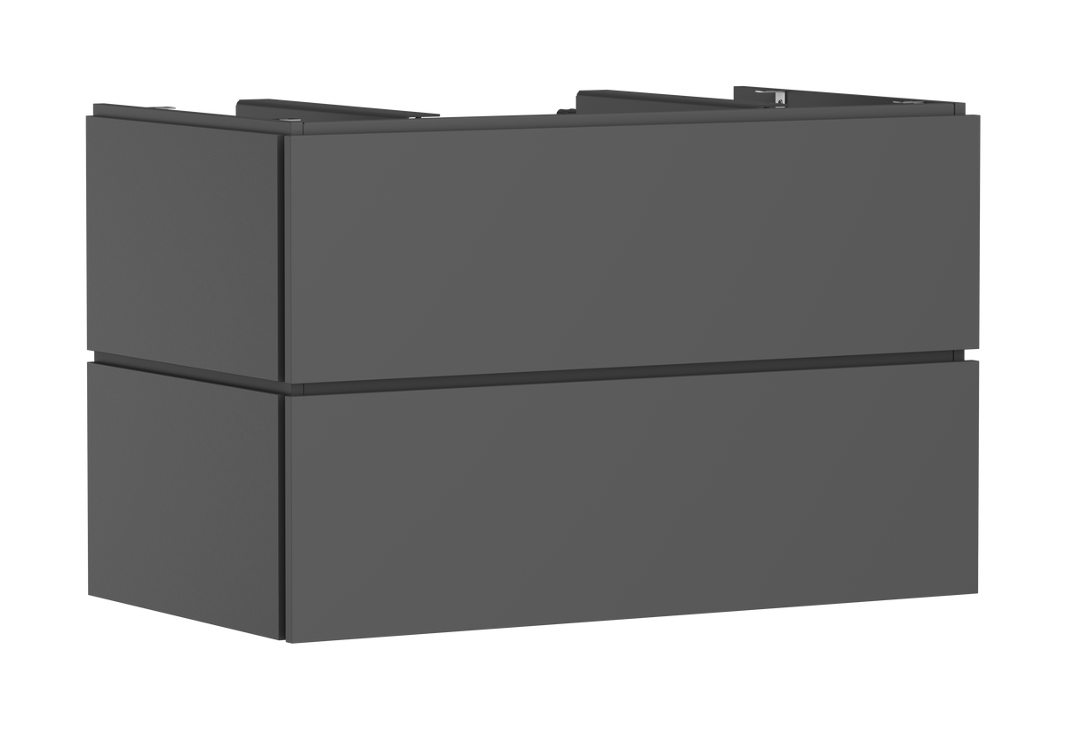 ארון אמבטיה הנס גרואה Hansgrohe Xilesa E Vanity unit 980/550 with 2 drawers PushOpen for console with cutout middle