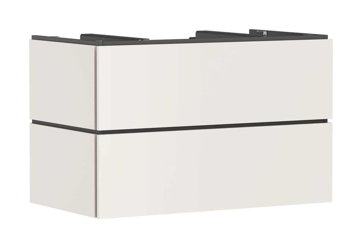 ארון אמבטיה הנס גרואה Hansgrohe Xilesa E Vanity unit 980/550 with 2 drawers PushOpen for console with cutout middle