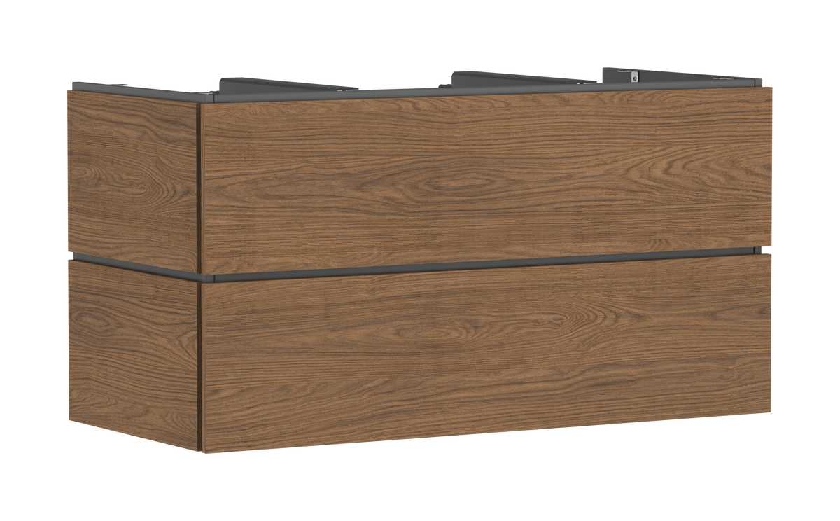 Xilesa E Vanity unit 1180/550 with 2 drawers for console with cutout middle