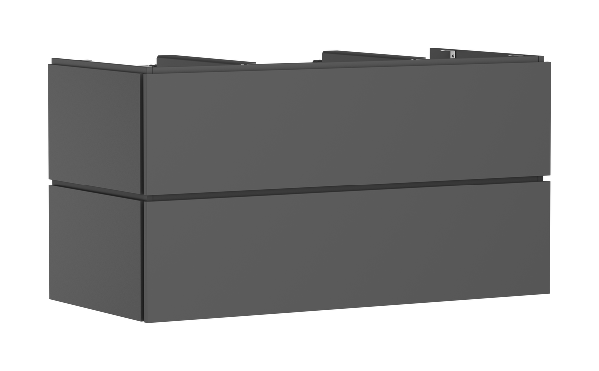 ארון אמבטיה הנס גרואה Hansgrohe Xilesa E Vanity unit 1180/550 with 2 drawers PushOpen for console with cutout middle