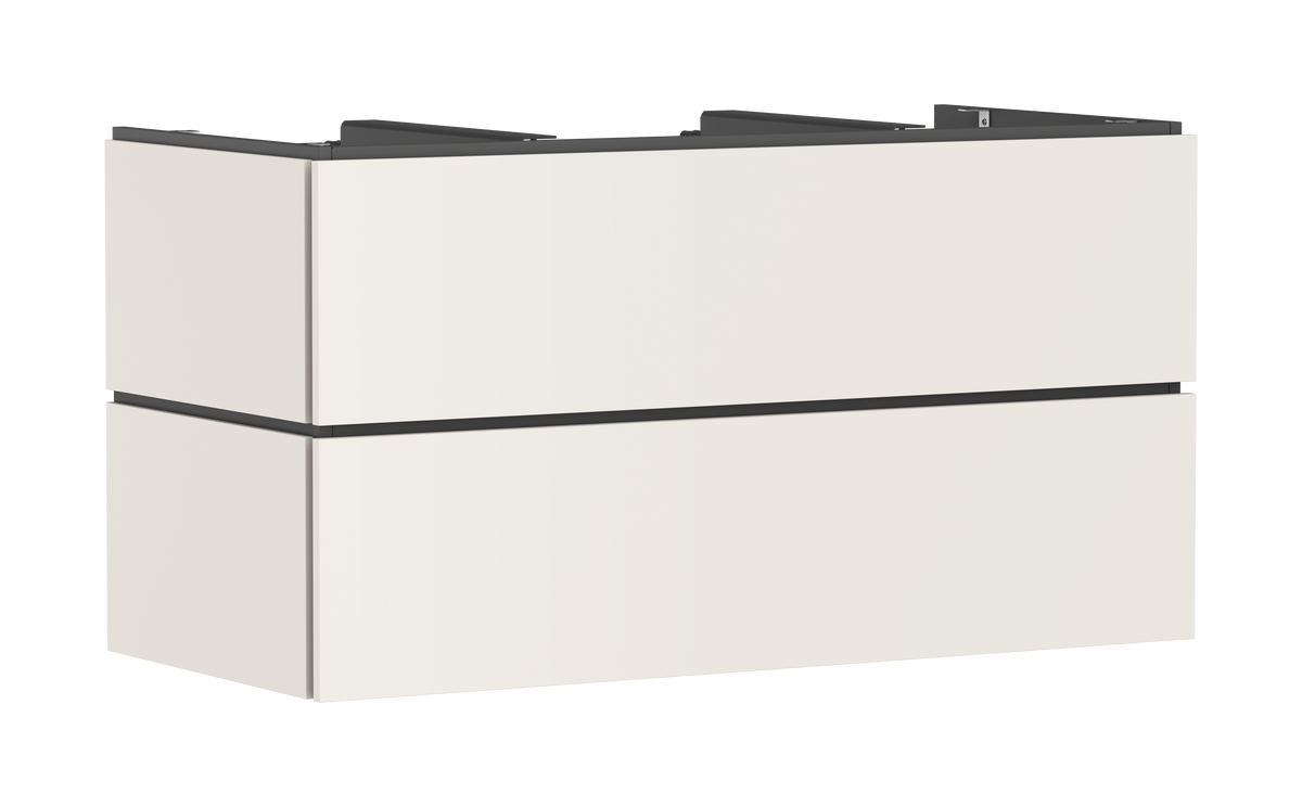 ארון אמבטיה הנס גרואה Hansgrohe Xilesa E Vanity unit 1180/550 with 2 drawers PushOpen for console with cutout middle