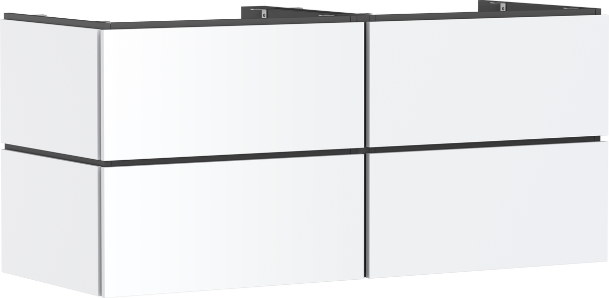 ארון אמבטיה הנס גרואה Hansgrohe Xilesa E Vanity unit 1375/550 with 4 drawers PushOpen for console