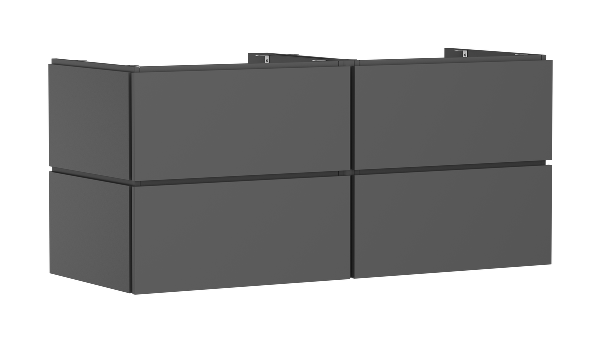 ארון אמבטיה הנס גרואה Hansgrohe Xilesa E Vanity unit 1375/550 with 4 drawers PushOpen for console