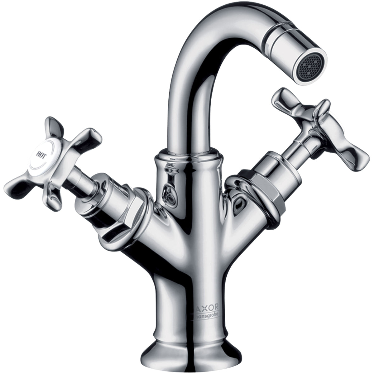 ברז בידה עם ידיות X ומערכת ניקוז אקסור AXOR Montreux 2-handle bidet mixer with cross handles and pop-up waste set