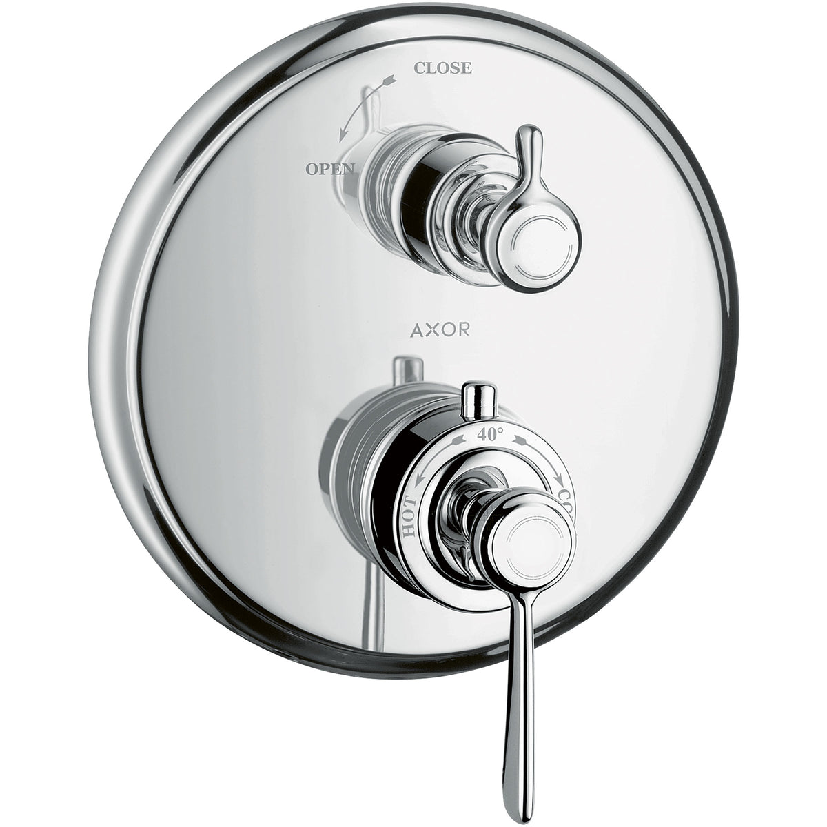 אינטרפוץ תרמוסטטי 3 דרךAXOR Montreux Thermostat for concealed installation with lever handle and shut-off valve