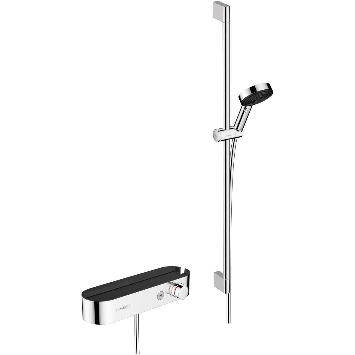 Pulsify Select S Shower system 105 3jet Relaxation with ShowerTablet 400, shower bar 90 cm, slider and shower hose
