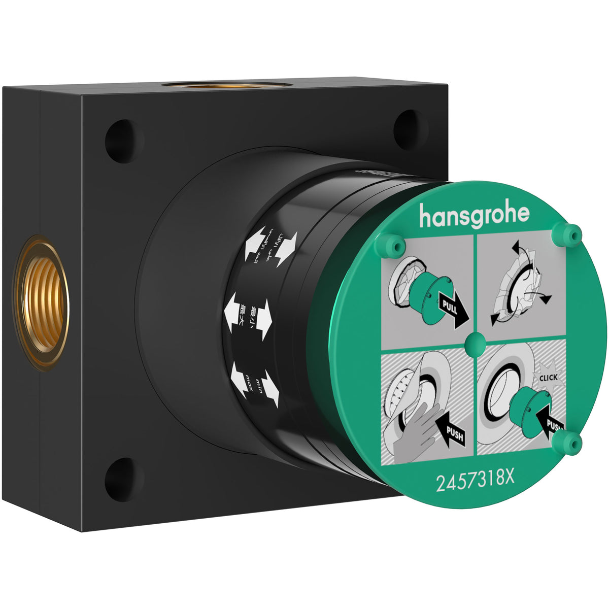 Basic set for overhead shower 2jet